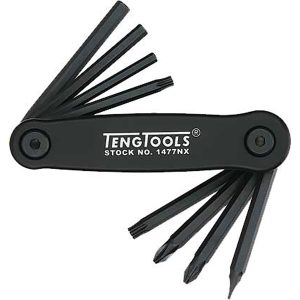 Teng 8pc Fold-Up Key Set - Ft/Ph/Pz/Hex/TX