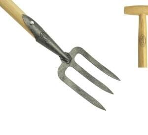 Dewit Handfork 3 Prong Ash T-Handle 800mm