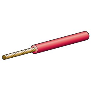 CABLE SINGLE 2.5MM 5A RED