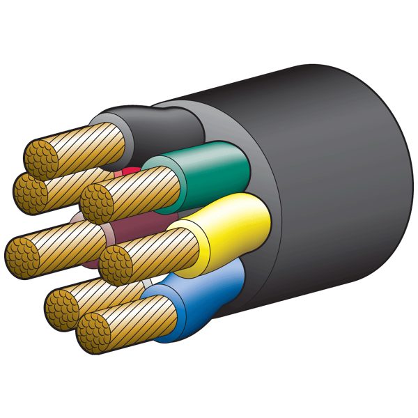 TRAILER CABLE 7 CORE 55AMP 6MM 30M