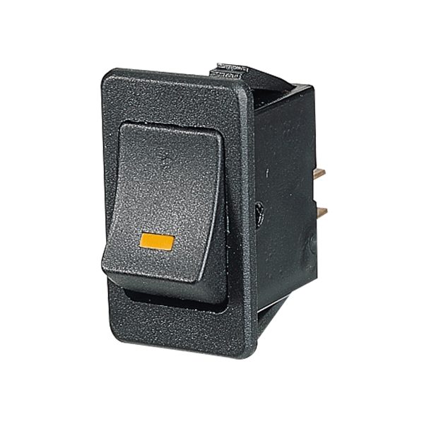 SWITCH ON/OFF ROCKER AMBER LED