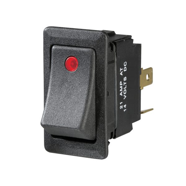 SWITCH ROCKER OFF/ON RED LED