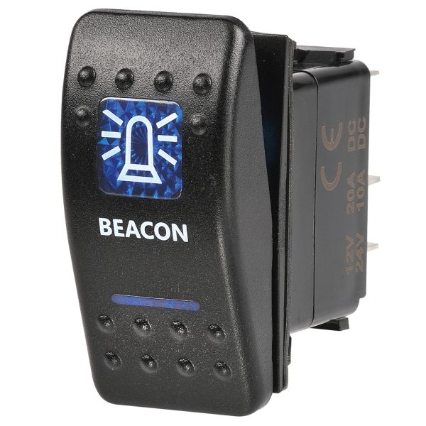 SWITCH ROCKER OFF/ON 12V BEACON