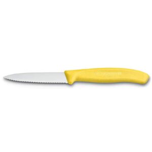 Victorinox Paring Knife 6.7636 - 8cm Wavy Blade Yellow Handle
