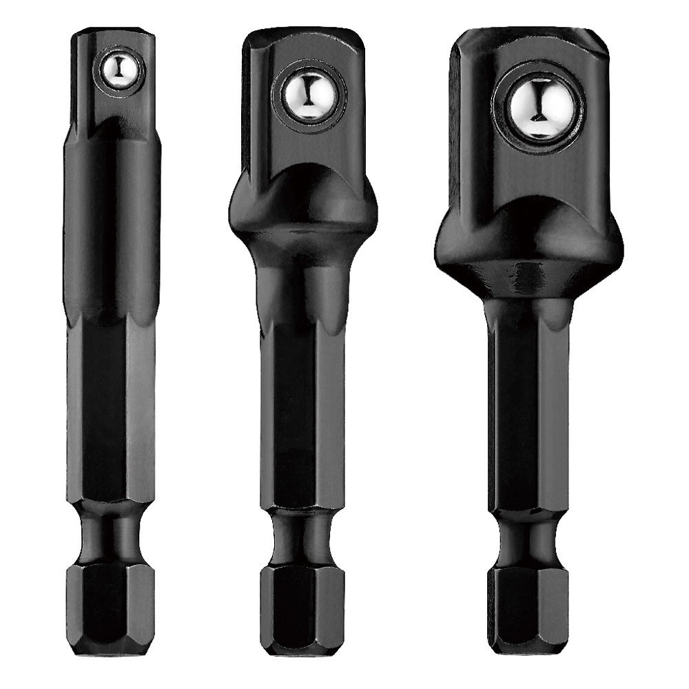 Teng 3pc 1/4in Hex Drive Impact Socket Adaptor Set