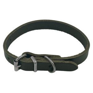 Taurus Coloured Leather Collar 12mm X 330mm Brown