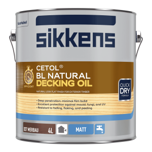 Sikkens BL Natural Decking Oil - Merbau 4L
