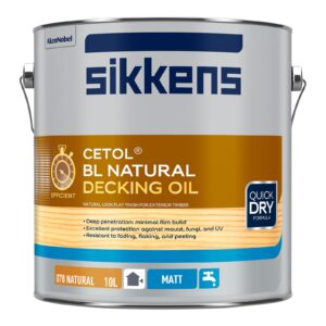 Sikkens BL Natural Decking Oil - Natural 10L