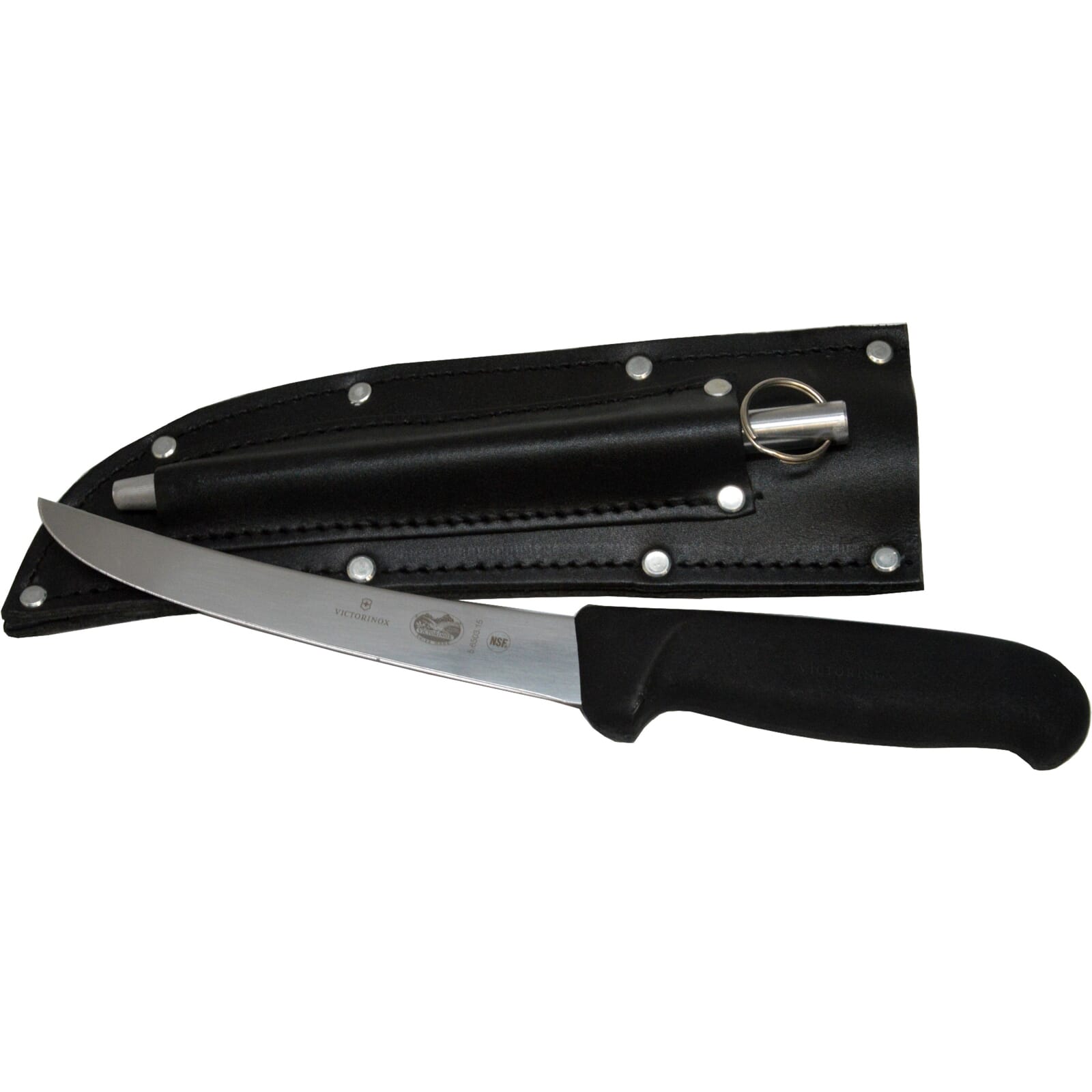 Victorinox Boning Set 5.6503.15 with Leather Sheath & Ring Steel