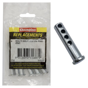 Champion 3/8 X 2-1/2in Multi Hole Clevis Pin 6pk