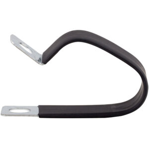 Global CC 21x19-W1 Polyolefin (PVC) Double P-Clips (50pc)