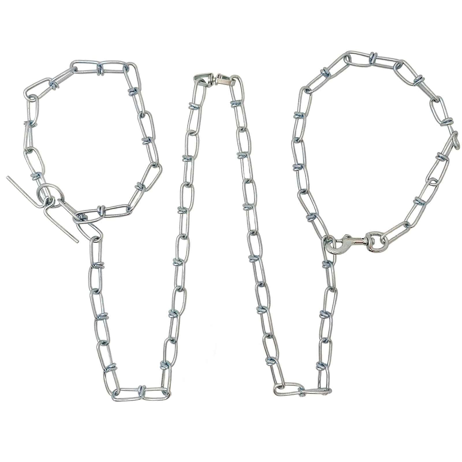 Taurus Knotted Tie Out Chain 3.6mm X 2.3M + Snap & Tee