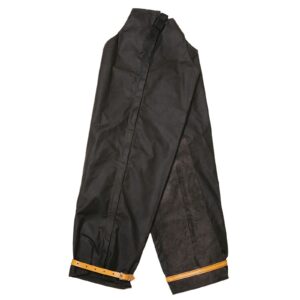 Taurus Oilskin/Leather Leggings Zip Side Open Lge