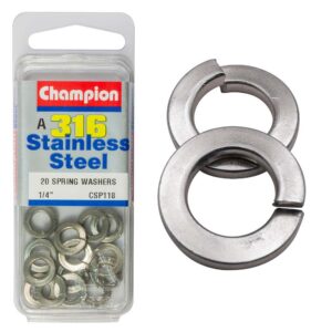 Champion 1/4in Spring Washer - 316/A4 (A)