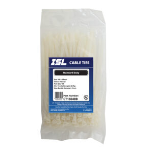 ISL 160 x 4.8mm Nylon Cable Tie - Nat. - 100pk