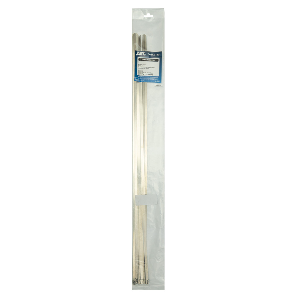 ISL 800 x 7.9mm 316 Stainless Cable Tie - 10pk