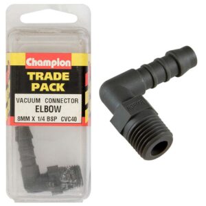 Champion Vacuum Hose - Elbow 8mm x 1/4in BSP