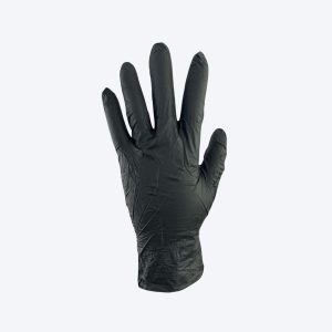 Omni Black Nitrile Gloves Large 10 Disposables