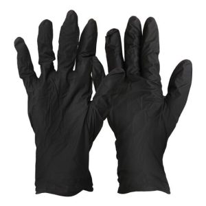 Black Dragon - Premium Powder Free Black Nitrile Disposable Gloves Small 100 Per Pack