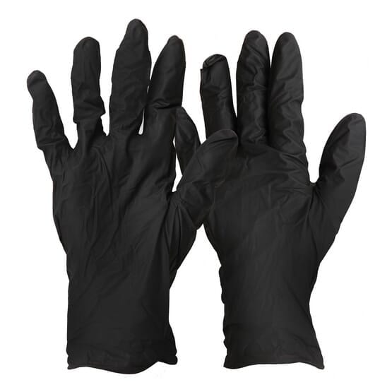Black Dragon - Premium Powder Free Black Nitrile Disposable Gloves Extra Large 100 Per Pack