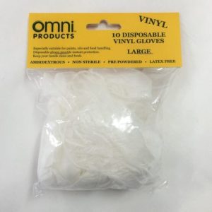 Omni Vinyl Disposable Gloves - 10 Pack Medium