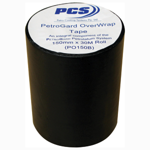 ISL 200 Micron PVC Overwrap Tape 150mm x 30m (Black)