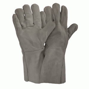 Omni Grey Leather Welding Gloves