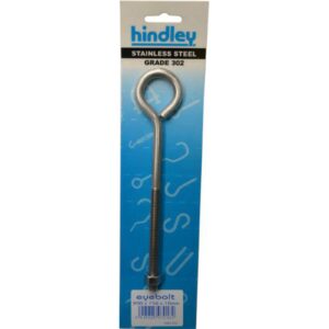 Hindley Eye Bolt Stainless Steel 10mm x 200mm Carded