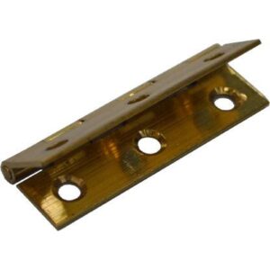 Gartner Butt Hinge - Narrow Fixed Pin Brass #BH38-NFPB 38mm