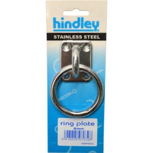Hindley Ring Plate Stainless Steel 8mm Carded