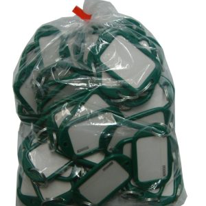 Kevron Key Tag "Jumbo" 50-pce Bag Green