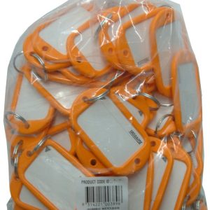 Kevron Key Tag "Jumbo" 50-pce Bag Orange