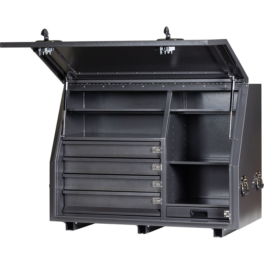 KABoxes 1150 Series 4 Drawer 5 Shelves - Charcoal Grey