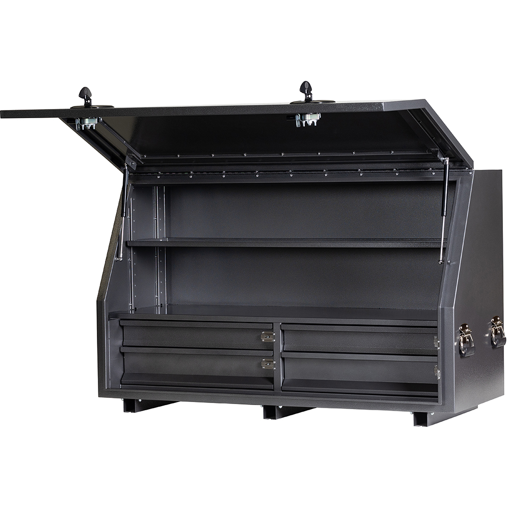 KABoxes 1360 Series 4 Drawers & 2 Shelves - Charcoal Grey