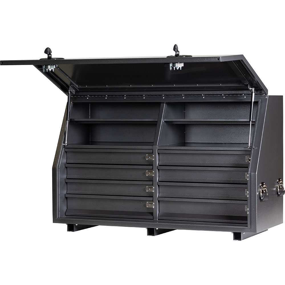 KABoxes 1360 Series 8 Drawers & 4 Shelves - Charcoal Grey