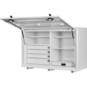 KABoxes 1400 Series 4 Drawer 5 Shelves - White