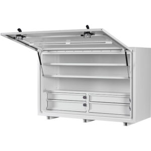 KABoxes 1400 Series 4 Drawers & 2 Shelves - White