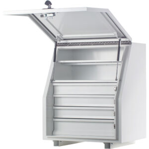 KABoxes 715 Series 4 Drawer 2 Shelves - White