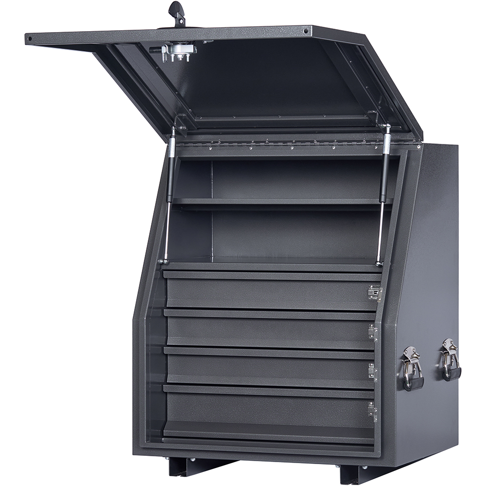KABoxes 715 Series 4 Drawer 2 Shelves - Charcoal Grey