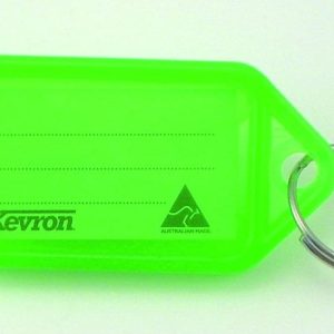 Kevron Key Tag Holder with Label - Loose Green