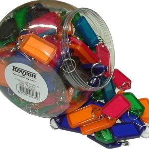 Kevron Key Tag Holders - Supermix Colours 150-pce Plastic Jar