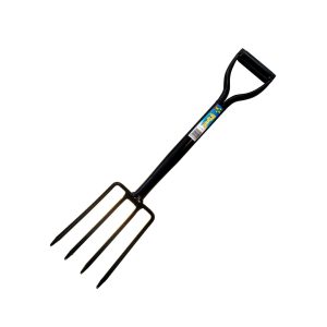 Lil Sprouts Serious Digging Fork - D Handle Steel Shaft 4 Tyne