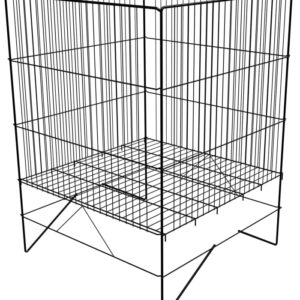 Folding Wire Dump Bin 600sq x 840h Black