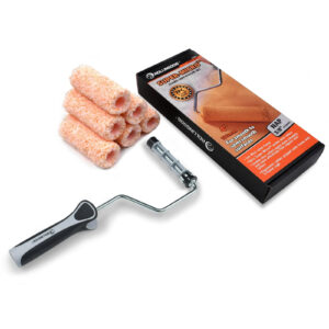 Rolling Dog Mini Paint Roller Sleeves 12mm  &  Roller 7pce 100mm