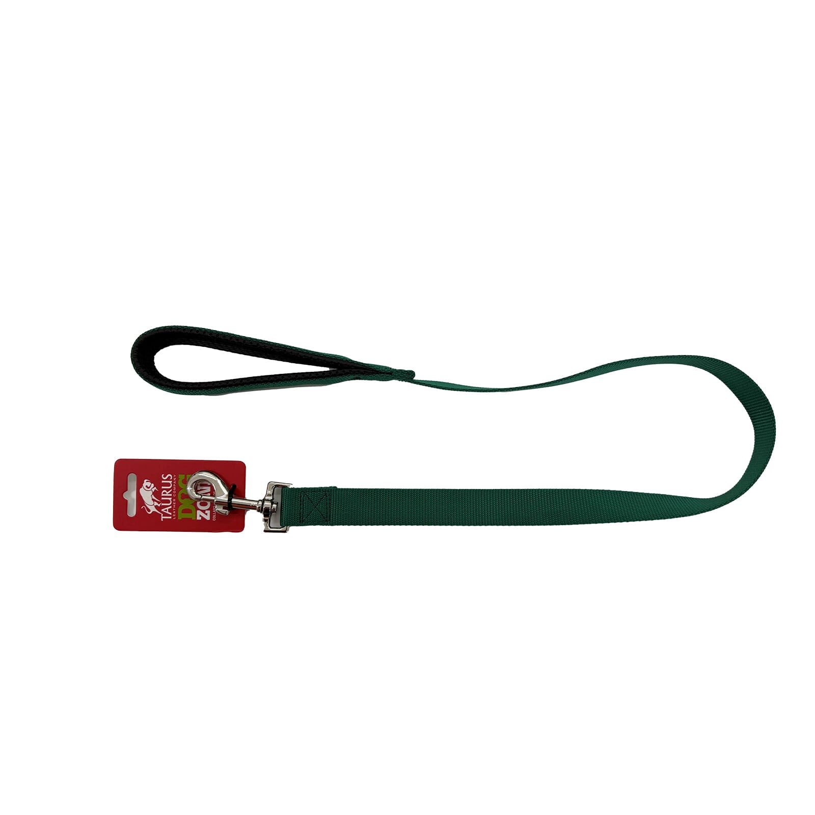 Taurus Nylon Air PU Padded Handle Lead 24mm X 90cm Green