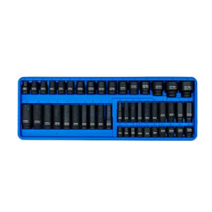 Rytool 46pc Impact Socket Set Tray 3/8in & 1/2in Metric