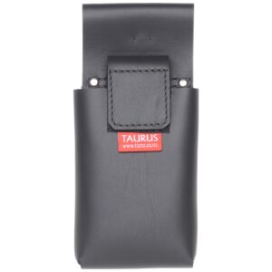 Taurus Leather Rugged Smartphone Pouch - Black