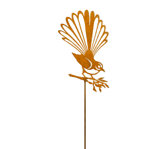 Omni Rustic Metal Garden Stake - Fantail - Fanned Tail