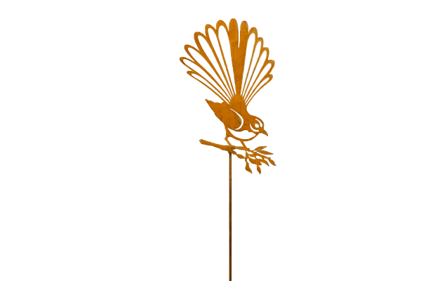 Omni Rustic Metal Garden Stake - Fantail - Fanned Tail