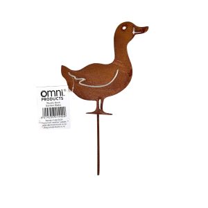 Omni Rustic Duck Garden Stake  (12 Per Set - 4 Each Of 3 Designs)